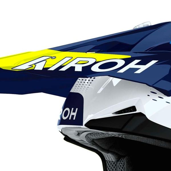 Airoh Wraaap Vision Yellow Blue Gloss