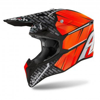 Casque Motocross Airoh Wraap Idol Orange Matt Casque Motocross Airoh Wraap Idol Orange Matt