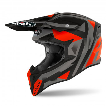Motocross Airoh Wraap Sequel Orange Matt