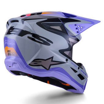 Alpinestars Jettson S-M3 Gray Purple Black Glossy