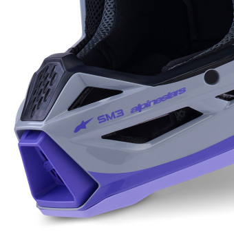 Alpinestars Jettson S-M3 Gray Purple Black Glossy