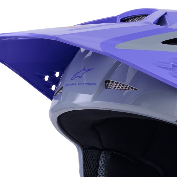 Alpinestars Jettson S-M3 Gray Purple Black Glossy