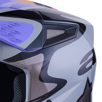Alpinestars Jettson S-M3 Gray Purple Black Glossy