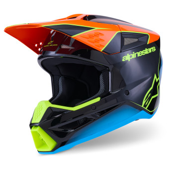 Motocross Alpinestars S-M3 Fray Black Orange Yellow FL G
