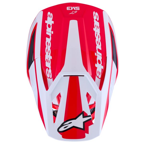 Alpinestars S-M3 Heat Red White Black Glossy