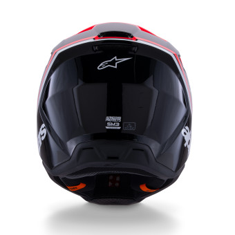 Alpinestars S-M3 Radium Black Red Fluo White Glossy