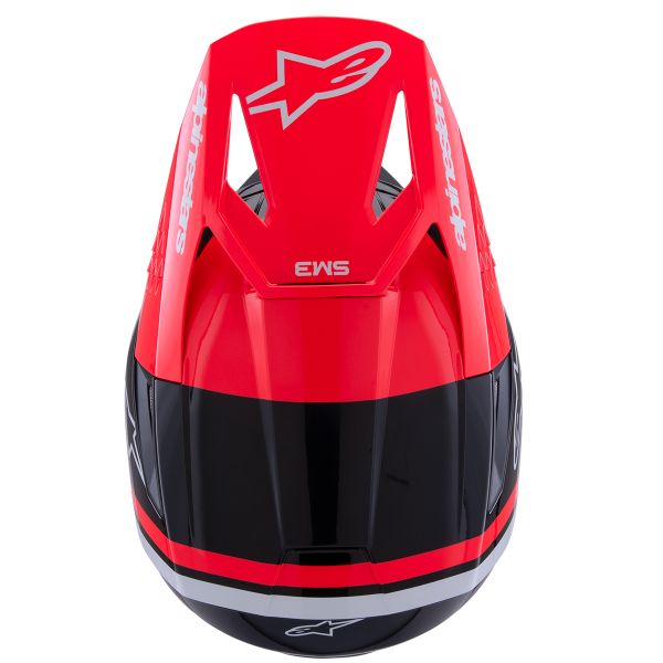 Alpinestars S-M3 Radium Black Red Fluo White Glossy