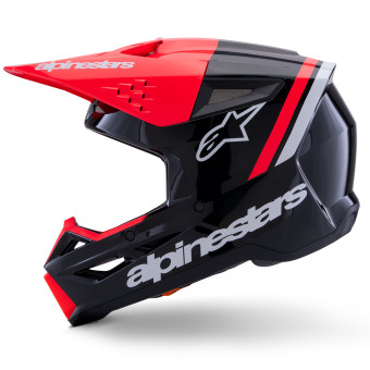Alpinestars S-M3 Radium Black Red Fluo White Glossy