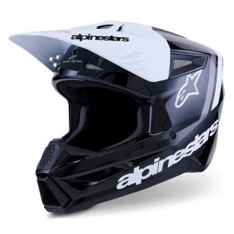 Motocross Alpinestars S-M3 Radium Black White Gray Glossy