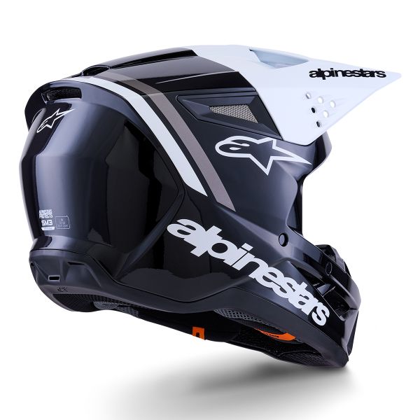 Alpinestars S-M3 Radium Black White Gray Glossy