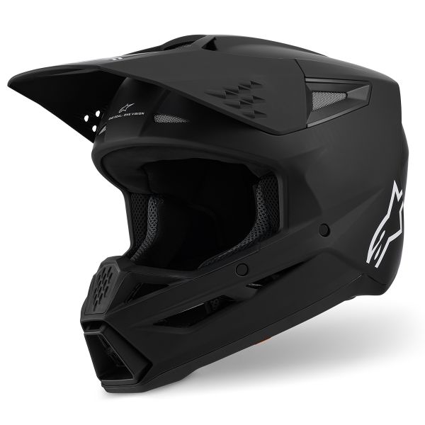 Motocross Alpinestars S-M3 Solid Black Matt Motocross Alpinestars S-M3 Solid Black Matt