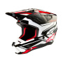 Casque Motocross Alpinestars S-M5 Action 2 Black White Bright Red