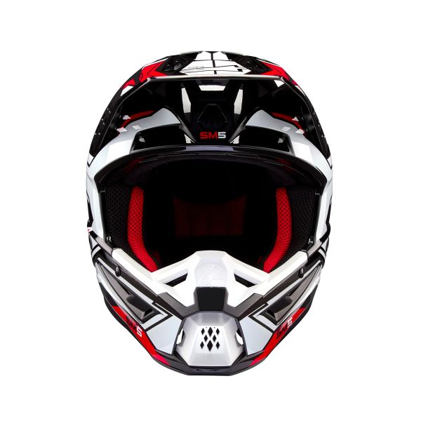 Alpinestars S-M5 Action 2 Black White Bright Red
