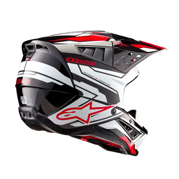 Alpinestars S-M5 Action 2 Black White Bright Red