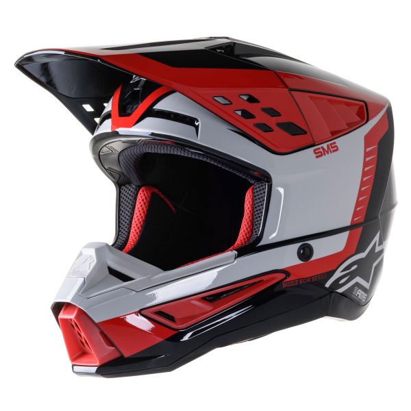 Motocross Alpinestars S-M5 Beam Black Grey Red