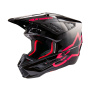 Casque Motocross Alpinestars S-M5 Corp Black Diva Pink