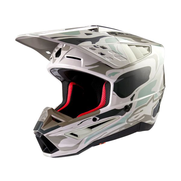 Motocross Alpinestars S-M5 Mineral Warm Grey Celadon Green