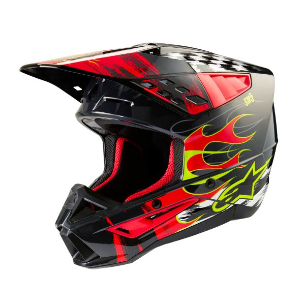 Motocross Alpinestars S-M5 Rash Dark Grey Bright Red