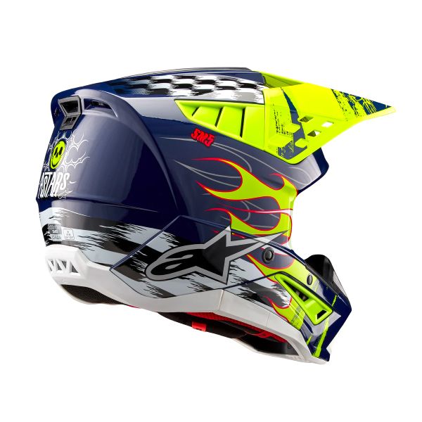 Alpinestars S-M5 Rash Night Navy Yellow Fluo