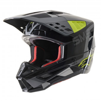 Motocross Alpinestars S-M5 Rover ECE Yellow Fluo Gray Camo