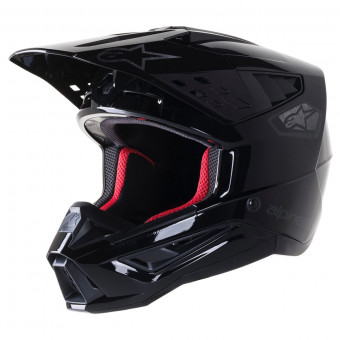Casque Motocross Alpinestars S-M5 Scout Black Silver Casque Motocross Alpinestars S-M5 Scout Black Silver