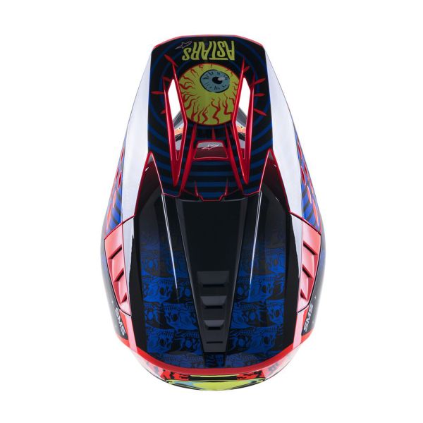 Alpinestars S-M5 Solar Flare Black Blue Red Fluo