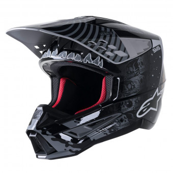 Motocross Alpinestars S-M5 Solar Flare Black Grey Gold