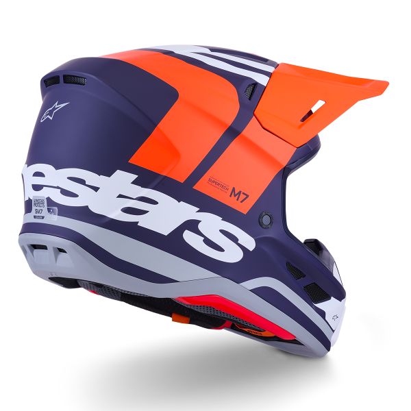 Alpinestars S-M7 Core Orange Blue Matt