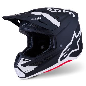 Motocross Alpinestars S-M7 Dasher Black White Matt