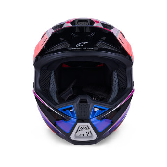 Alpinestars S-M7 Fuse Blue Purple Pink Glossy