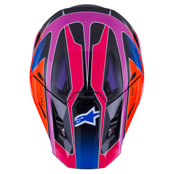 Alpinestars S-M7 Fuse Blue Purple Pink Glossy