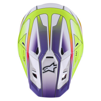 Alpinestars S-M7 Fuse Wh Yellow Fluo Purple Glossy