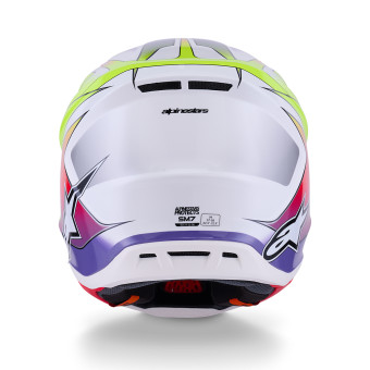 Alpinestars S-M7 Fuse Wh Yellow Fluo Purple Glossy