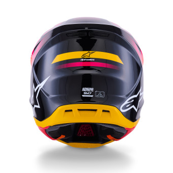 Alpinestars S-M7 Rise Black Yellow Pink Glossy