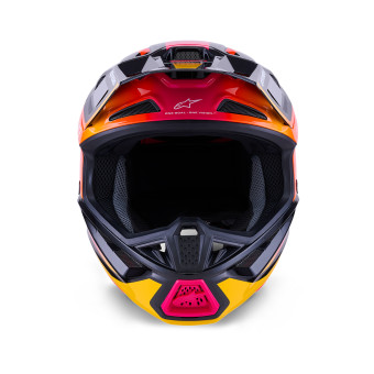Alpinestars S-M7 Rise Black Yellow Pink Glossy