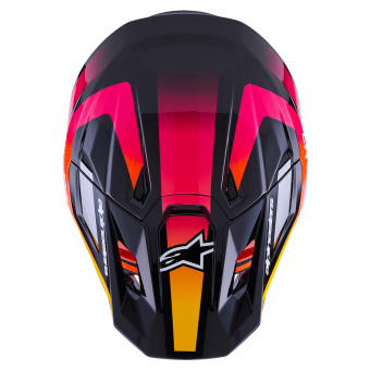 Alpinestars S-M7 Rise Black Yellow Pink Glossy