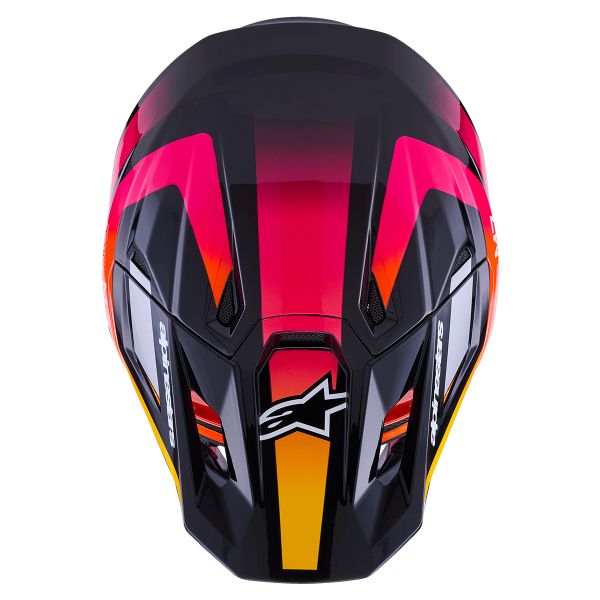 Alpinestars S-M7 Rise Black Yellow Pink Glossy