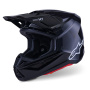 Casque Motocross Alpinestars S-M7 Solid Black Glossy