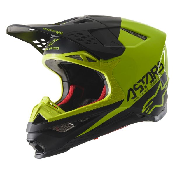 Motocross Alpinestars S-M8 Echo Black Yellow Fluo