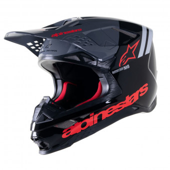 Motocross Alpinestars S-M8 Radium 2 Black Neon Red