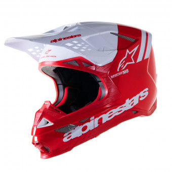 Motocross Alpinestars S-M8 Radium 2 Bright Red White
