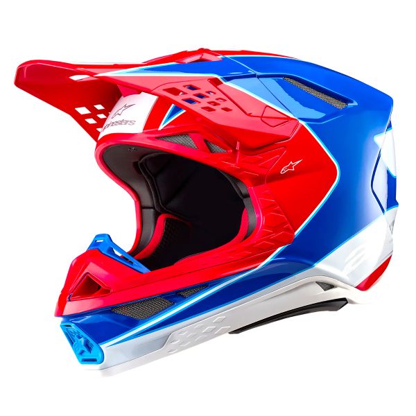 Motocross Alpinestars Supertech S-M10 Aeon Bright Red Blue