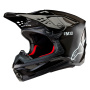 Casque Motocross Alpinestars Supertech S-M10 Black Glossy Carbon
