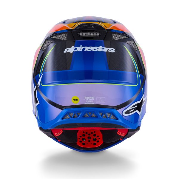 Alpinestars Supertech S-M10 Era Blue Red Yellow Fluo Glossy