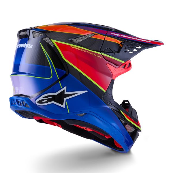 Alpinestars Supertech S-M10 Era Blue Red Yellow Fluo Glossy