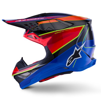 Alpinestars Supertech S-M10 Era Blue Red Yellow Fluo Glossy