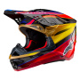 Casque Motocross Alpinestars Supertech S-M10 Era Gold Yellow Rio Red