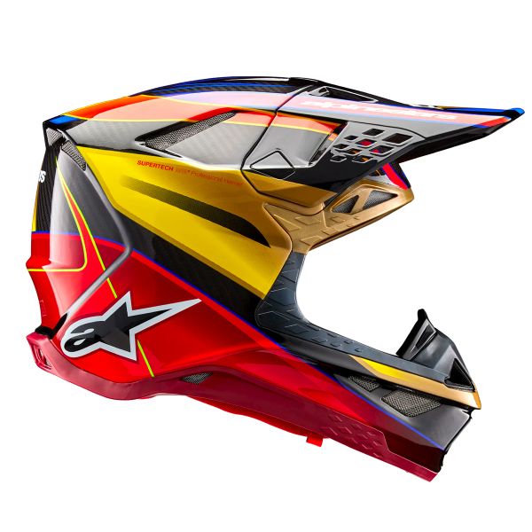 Alpinestars Supertech S-M10 Era Gold Yellow Rio Red