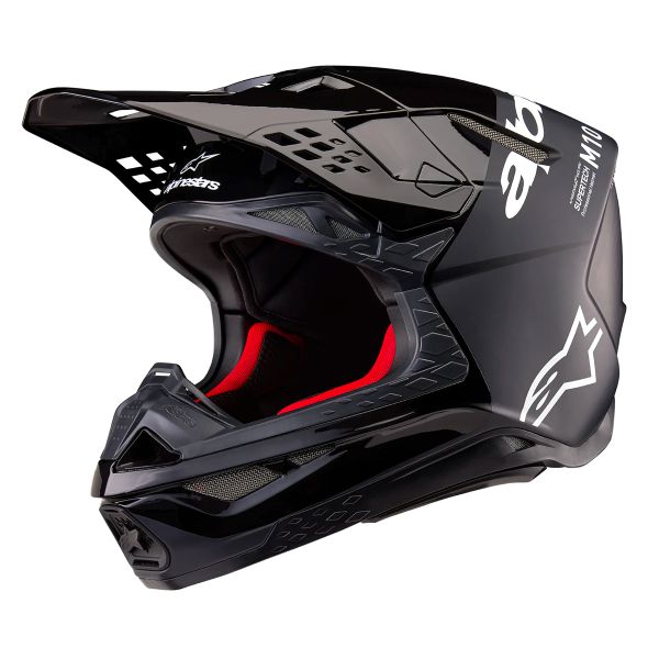 Motocross Alpinestars Supertech S-M10 Flood Black Dark Grey Motocross Alpinestars Supertech S-M10 Flood Black Dark Grey
