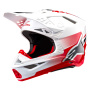 Casque Motocross Alpinestars Supertech S-M10 Unite Red White